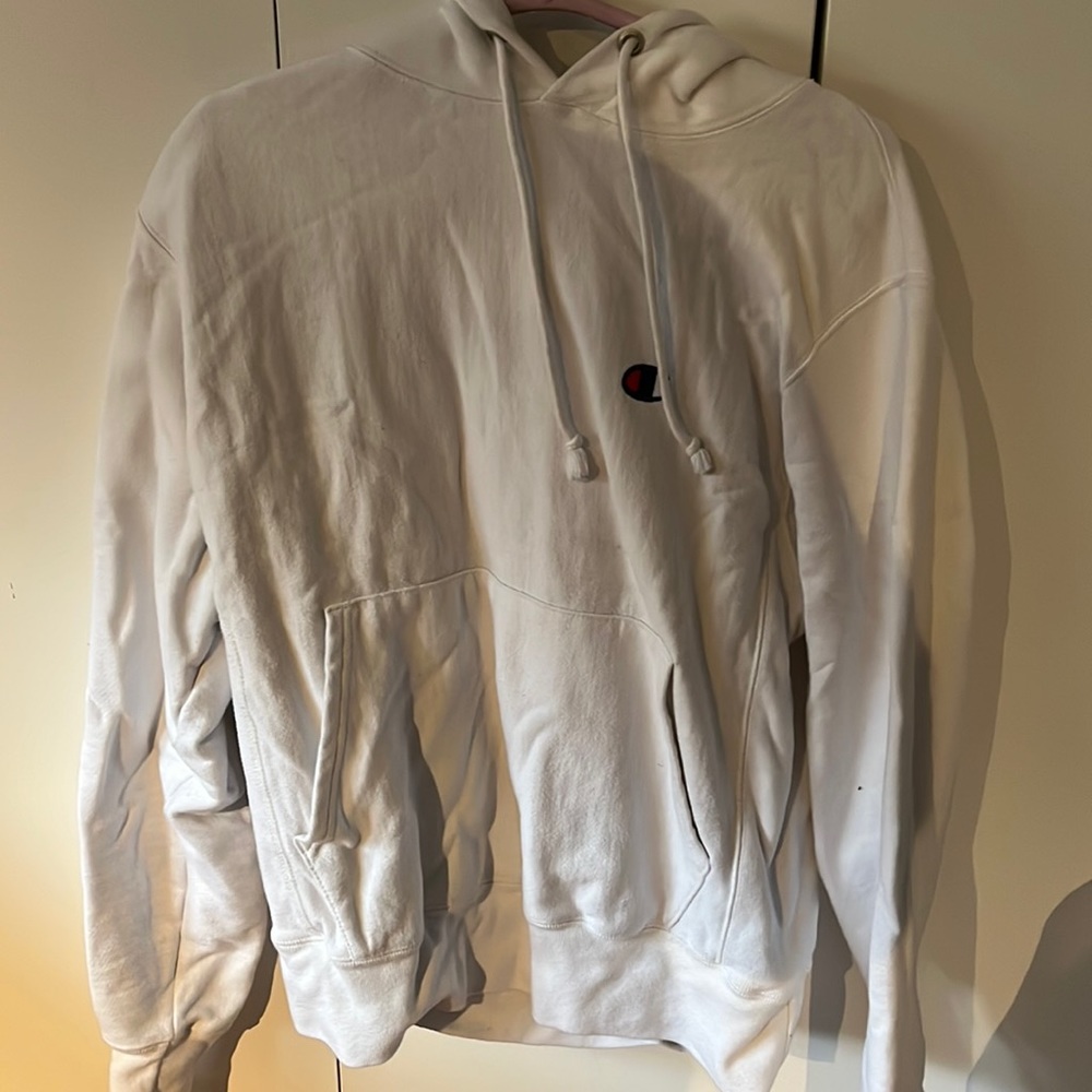 White Champion Hoodie